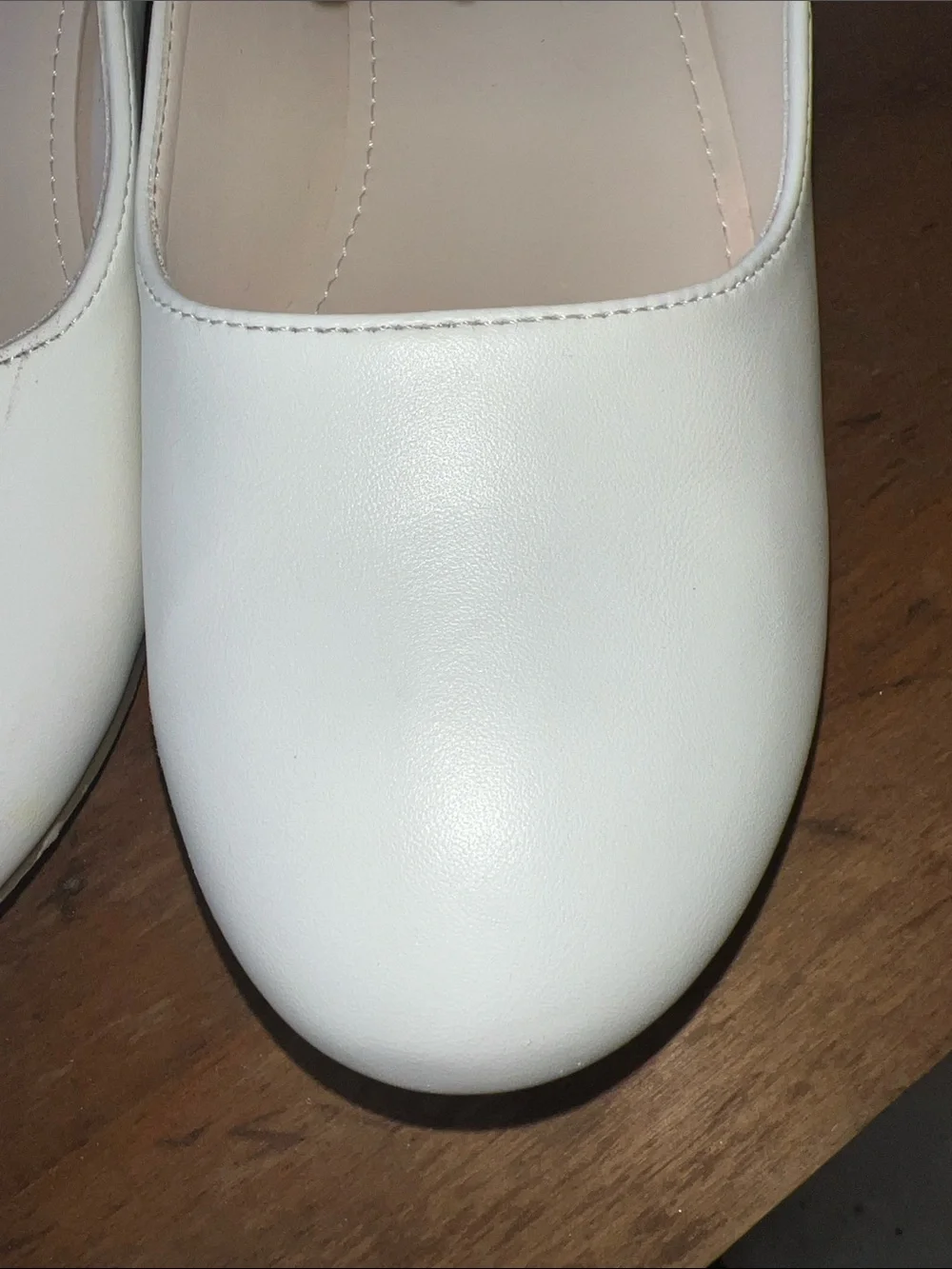 Tip Top Kids White Floral Strap Mary Jane Dress Shoes
